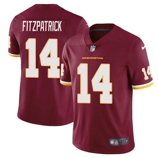 Men Washington Redskins 14 Ryan Fitzpatrick Nike Red Vapor Limited NFL Jersey